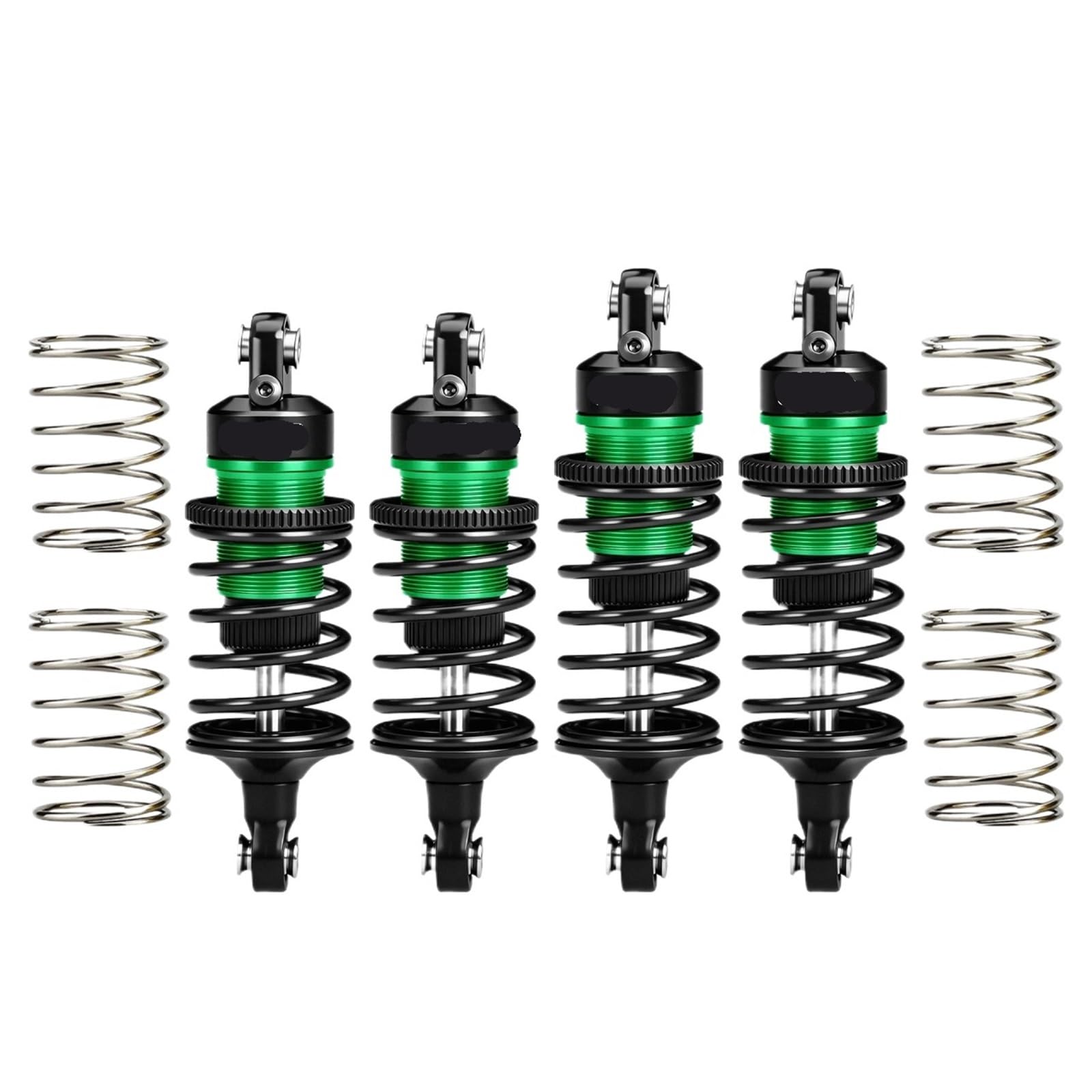 Ultra amortiguadores llenos de Aceite F&R de aleación for TR-AXXAS for Fo-rd GT 4-Tec Drift Ford Mustang(Schwarz)