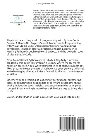 Python Crash Course: A Hands-On, Project-Based Introduction to Programming with Visual Studio