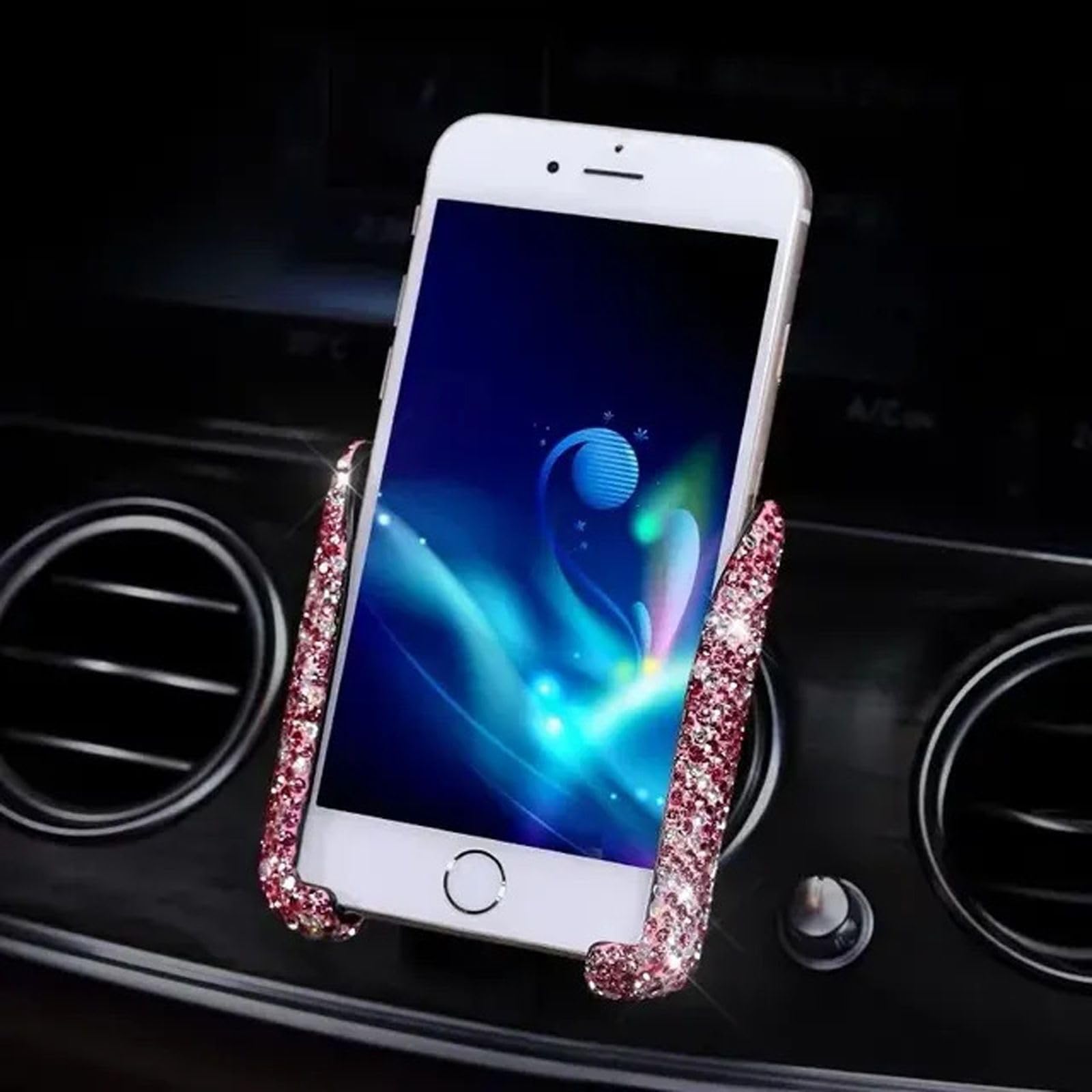 Brokatowy uchwyt samochodowy na telefon Regulowany 360 ° Auto Stojak samochodowy Grawitacyjny odpowietrznik do montażu Wspornik samochodowy w samochodzie