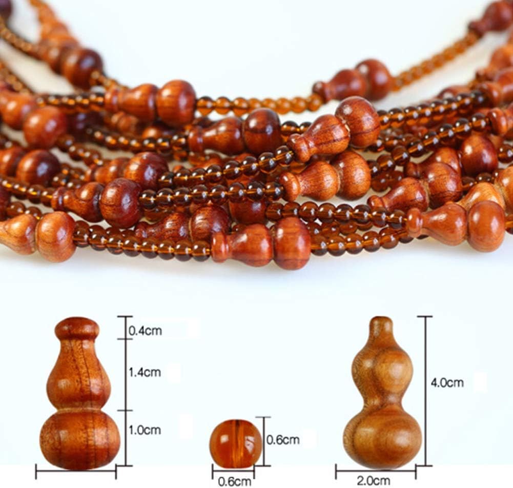 OKUOKA Curtains Bead Curtain Crystal Decoration Cut Off Bedroom Living Room Solid Wood Hanging Curtain, Multiple Sizes Customizable (Color : Brown, Size : 70x81cm-21 Roots)