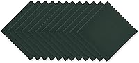 DII Cotton Buffet Napkin Set, 16x16 Dark Green, 12 Pack - Machine Washable Table Linens for Dining & Events