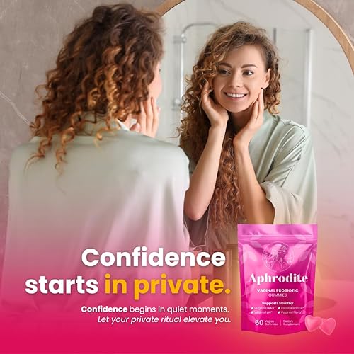 Miniatura 2 de APHRODITE Gomitas probióticas para mujer  Veganas y sin gluten con arándano, piña, olmo resbaladizo, clorofila y prebióticos XOS  60 gomitas