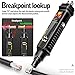 Circuit Breaker Finder Tool Set 2-in-1 - Outlet Locator, Breaker Detector & Circuit Tracer for Quick Circuit Identification & Troubleshooting (No Batteries Included)（Black）