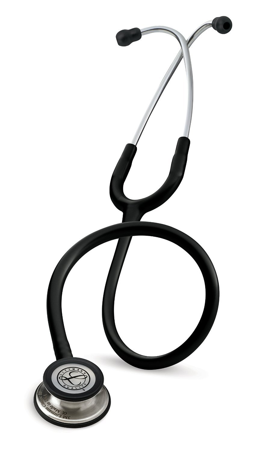 3M Littmann Classic III Estetoscopio con Grabado Gratuito y Linterna Pupilar de Regalo (Negro)