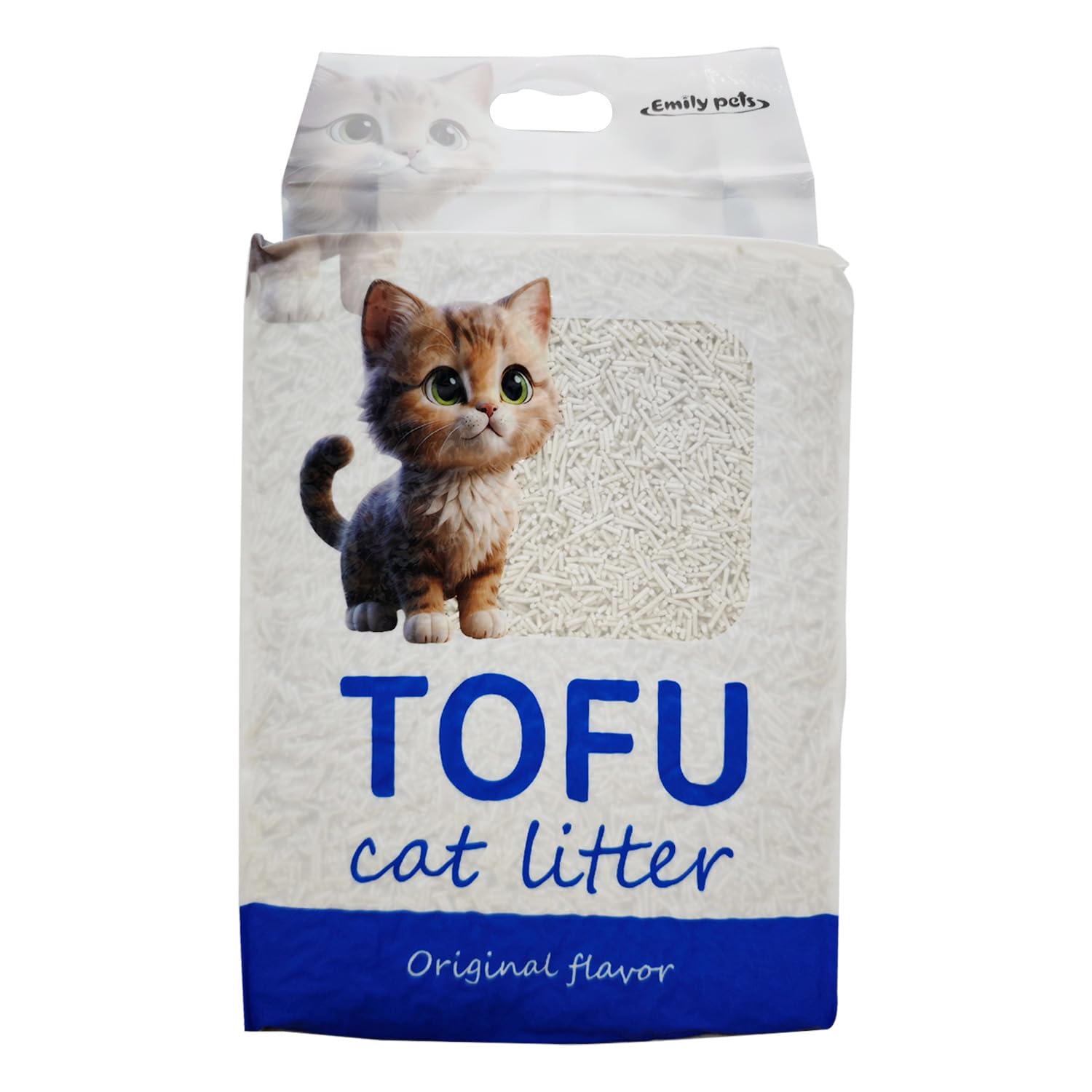 Emily Pets Natural Tofu Cat Litter - Flushable, Biodegradable, 99% Dust Free, Low Tracking & Ultra Odour Control (Original)-picture-24