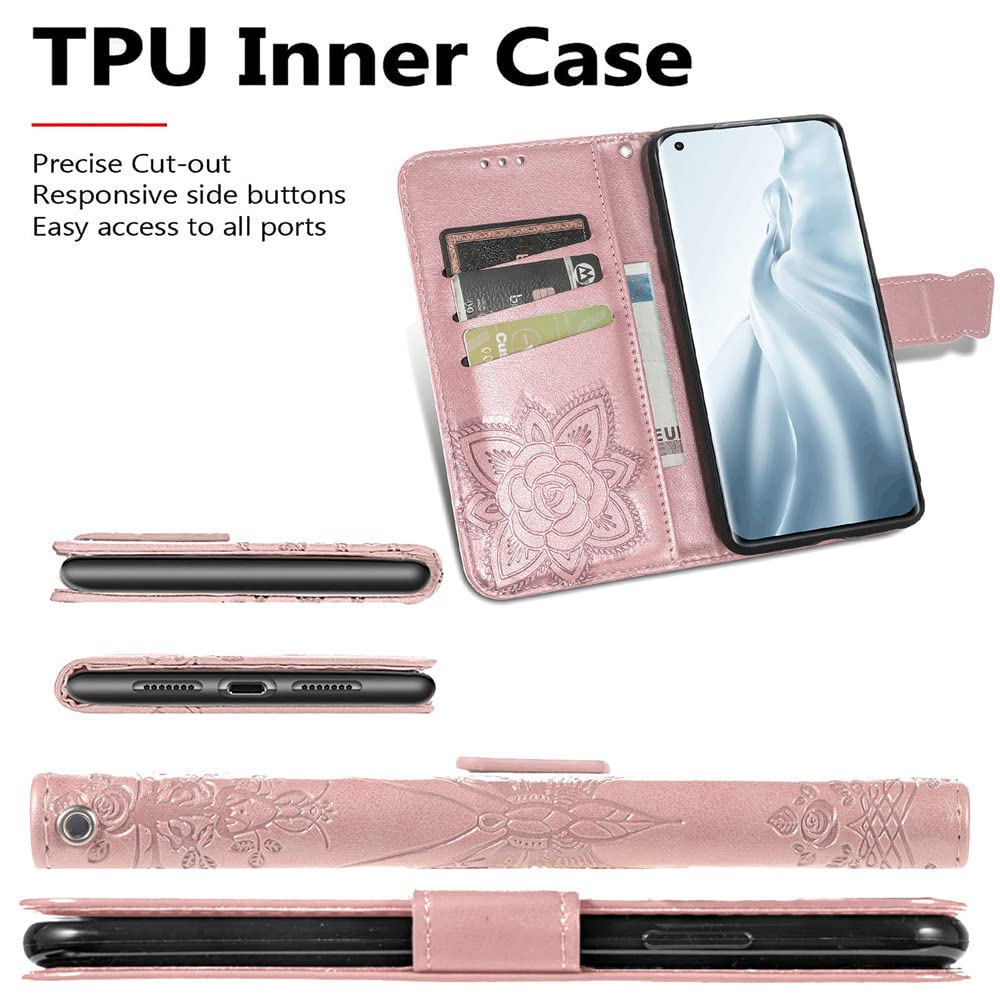 Ranyi For OnePlus 12 Case, OnePlus 12 5G Phone Case, PU Leather Wallet Case With 5 Credit Card Holder Slots Kickstand Flip Folio Magnetic Wallet Protection Case For OnePlus 12 5G - View #9