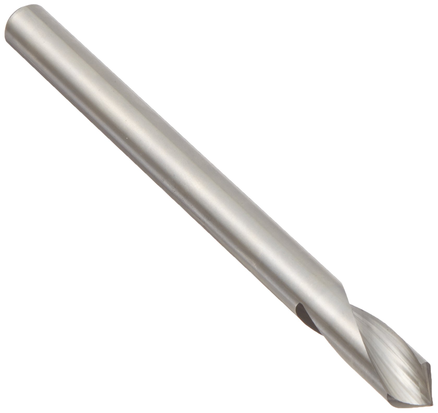 KEO 38125 Cobalt Steel NC Spotting Drill Bit, Uncoated (Bright) Finish, Round Shank, Right Hand Flut