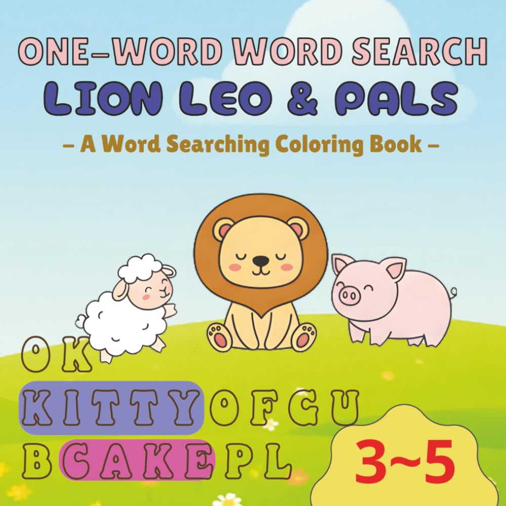 ONE-WORD WORD SEARCH:: LION LEO & PALS: COLOR, LEARN AND DISCOVER WORDS