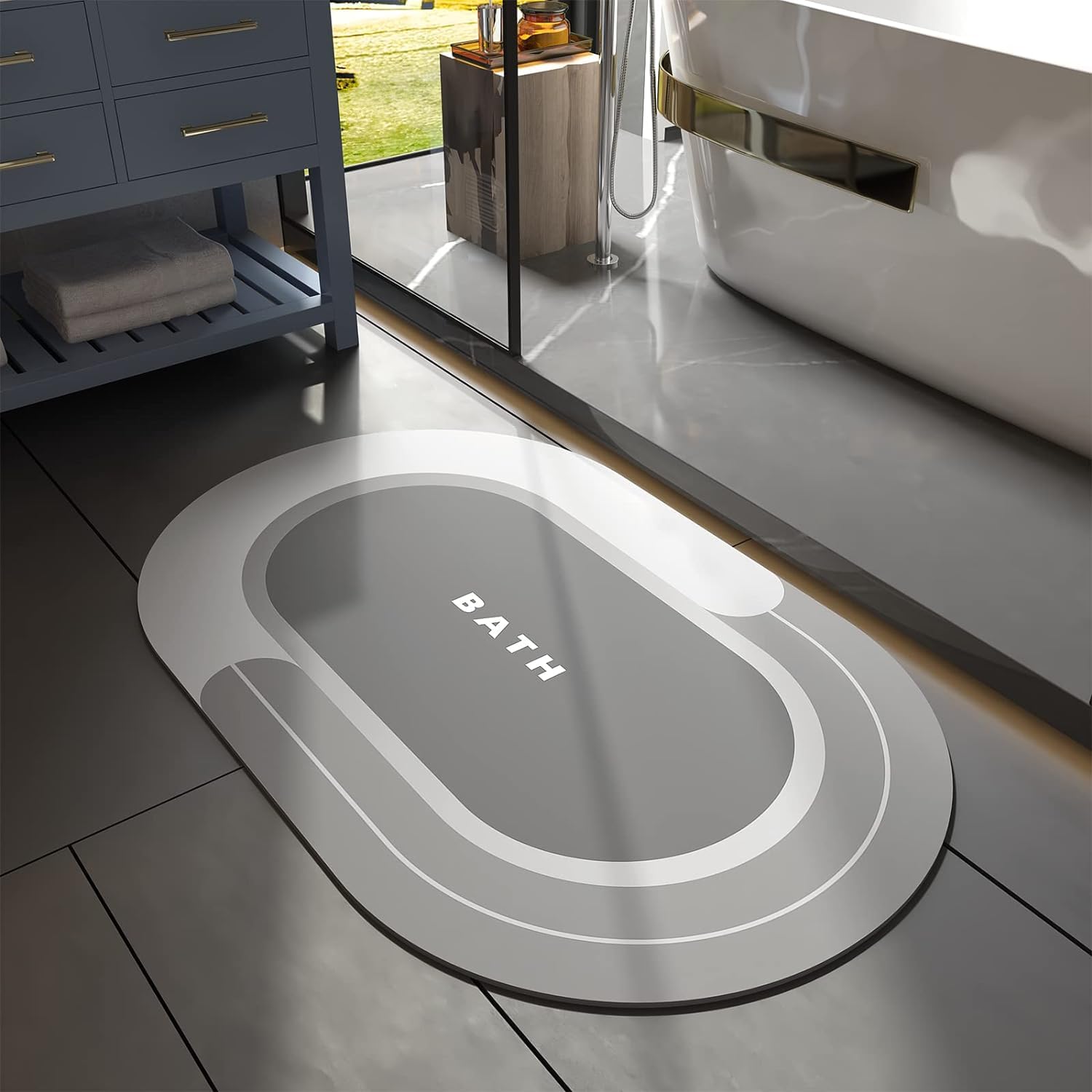 QIMIT Soft sillicon Super Absorbent Door Mats (40x60) Bath Mat Anti Skid Quick Drying Bathroom & Water Absorbent Carpets Kitchen Entrance Door Mats (Multicolour) (Multi Designs)(3, Round) (B0D5VL8WF7) Amazon Price History, Amazon Price Tracker
