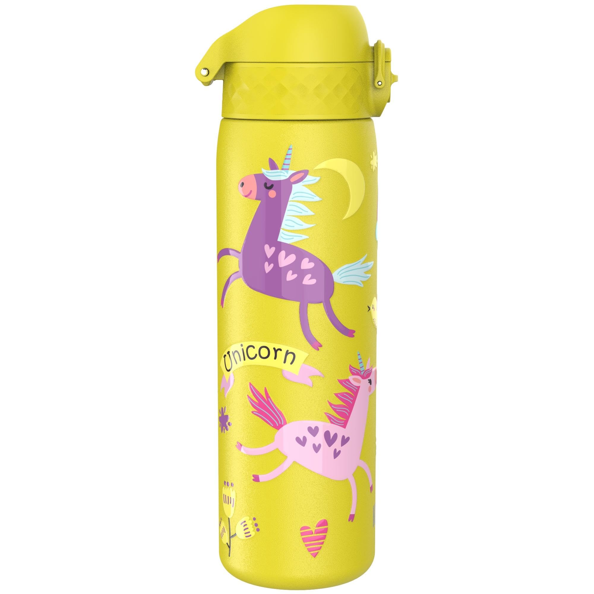 ION8 Lightweight Steel Water Bottle, 600 ml/20 oz, Non-Insulated, Leak Proof, Easy to Open, Secure Lock, Dishwasher Safe - Image 3