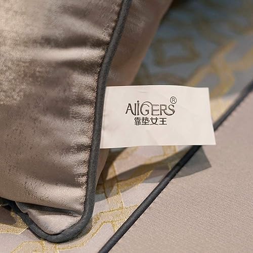 Miniatura 5 de Cojín decorativo Avigers de 18 x 18 pulgadas, estilo chino, gris, salpicaduras de tinta, entramado con borla, fundas de cojines, fundas de cojines