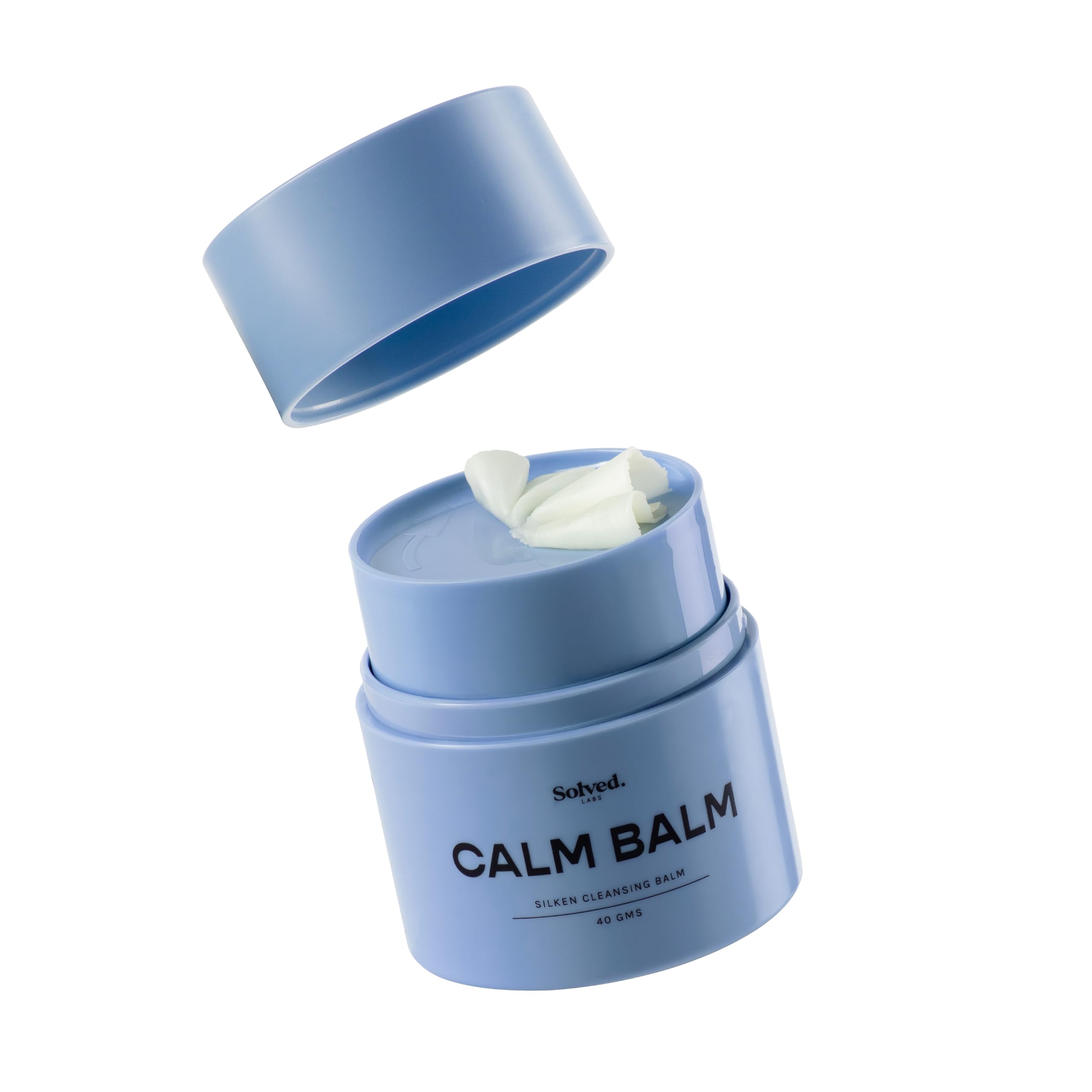 CalmBalm Silken Cleansing Balm | With Ectoin, Cica & Ceramides | Makeup Remover | Removes Oil, Dirt & Sunscreen | Detoxifies & Clears Pores | Non-Comedogenic | 40g