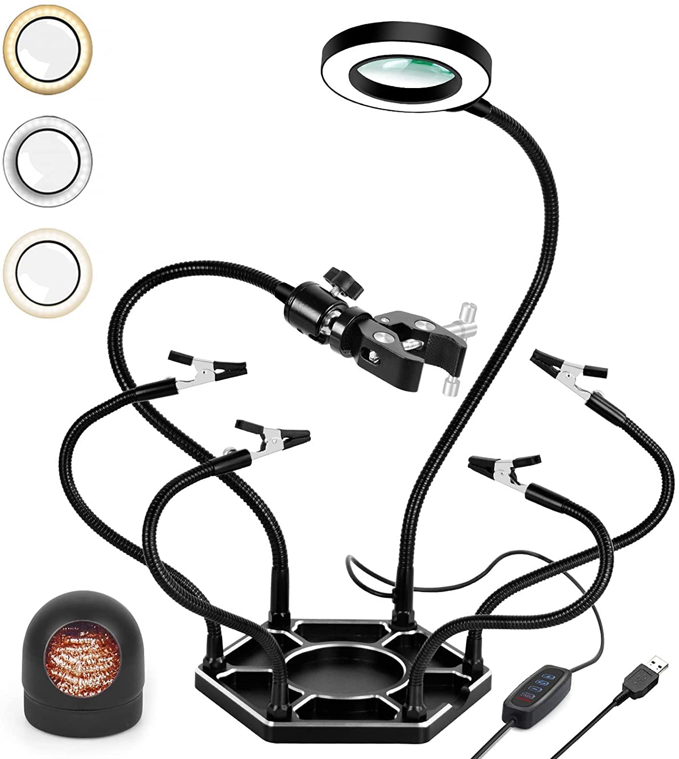 Buy Helping Hands Toolour Helping Hand Soldering Third Hand W/ 3X