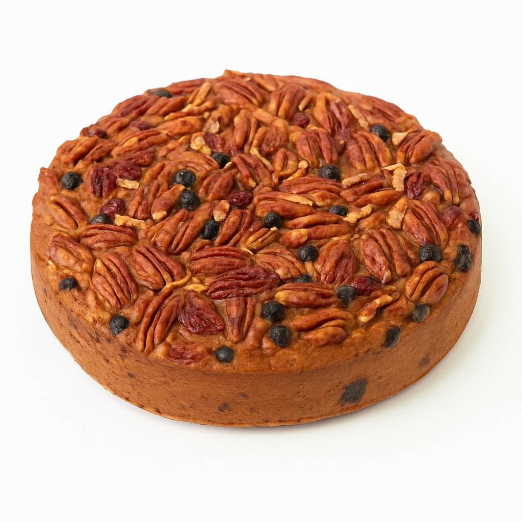 Andy Anand Sugar-Free Gourmet Fruit Cake with Berries, Pecans & Walnuts, Sweetened with Stevia, Moist & Rich, Handmade in California, Perfect for Celebrations, 2.8 lb