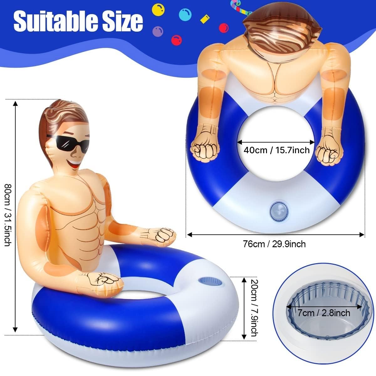 Pool Inflatables, Giocattoli gonfiabili per piscine, Salvagente per bambini, Zattera gonfiabile per adulti, Festa in spiaggia e salvagente per adulti e bagnino