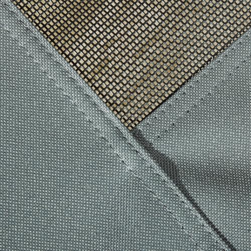 PawHut Erhöhtes Hundebett mit Baldachin, Haustierbett, Hundeliege Outdoor mit Dach, Atmungsaktiv, Taftstoff für Camping Grau 76 x 61 x 73 cm