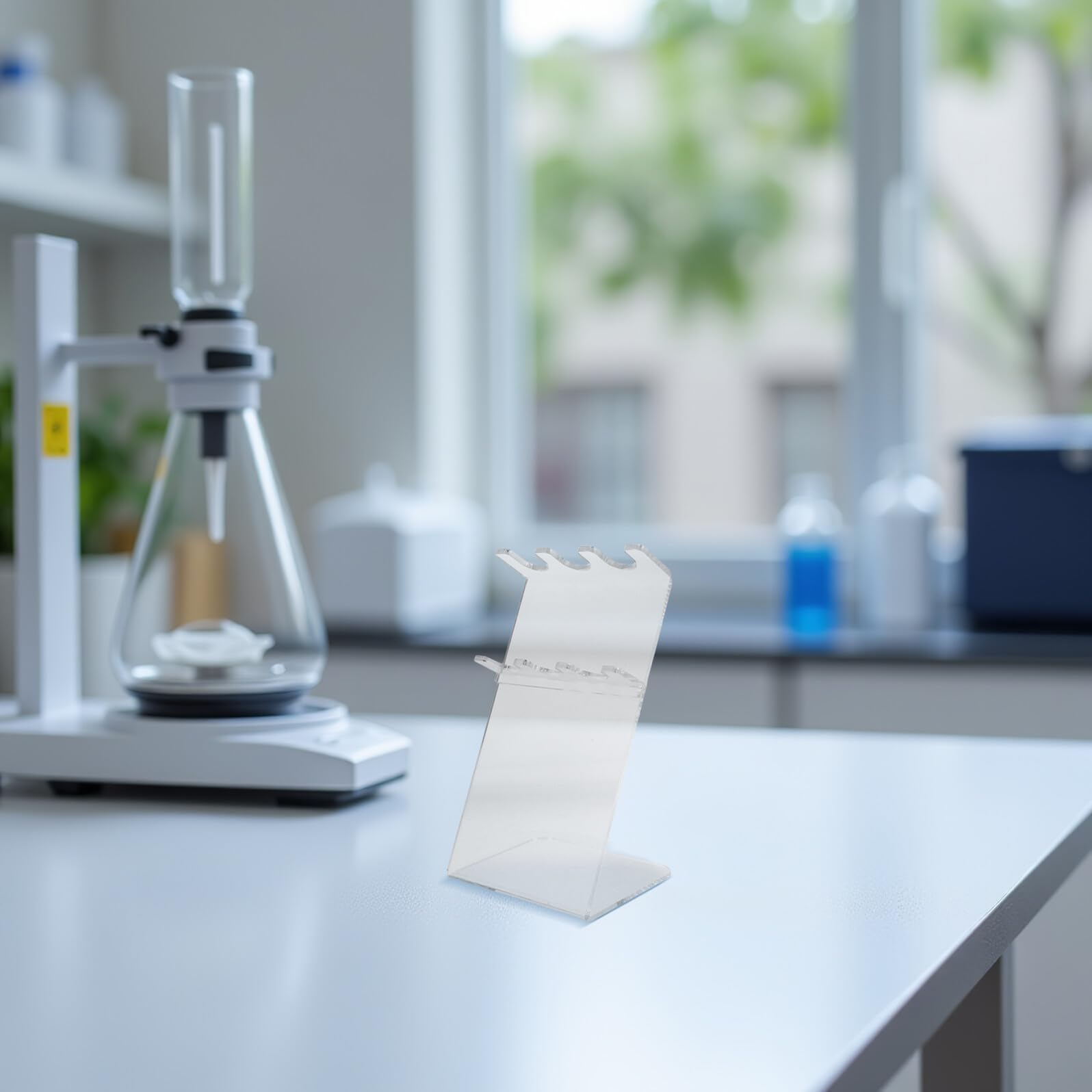 SHINEOFI Supporto per Pipette in Vetro Design Moderno a 3 Scomparti, Compatto e Facile da Pulire, per Uso in Laboratorio Domestico o Scientifico