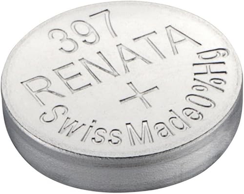 Renata - Batería para reloj Renata 397 o SR726SW o AG2 de 1,5 V (1 batería, 397 o SR 726 SW)