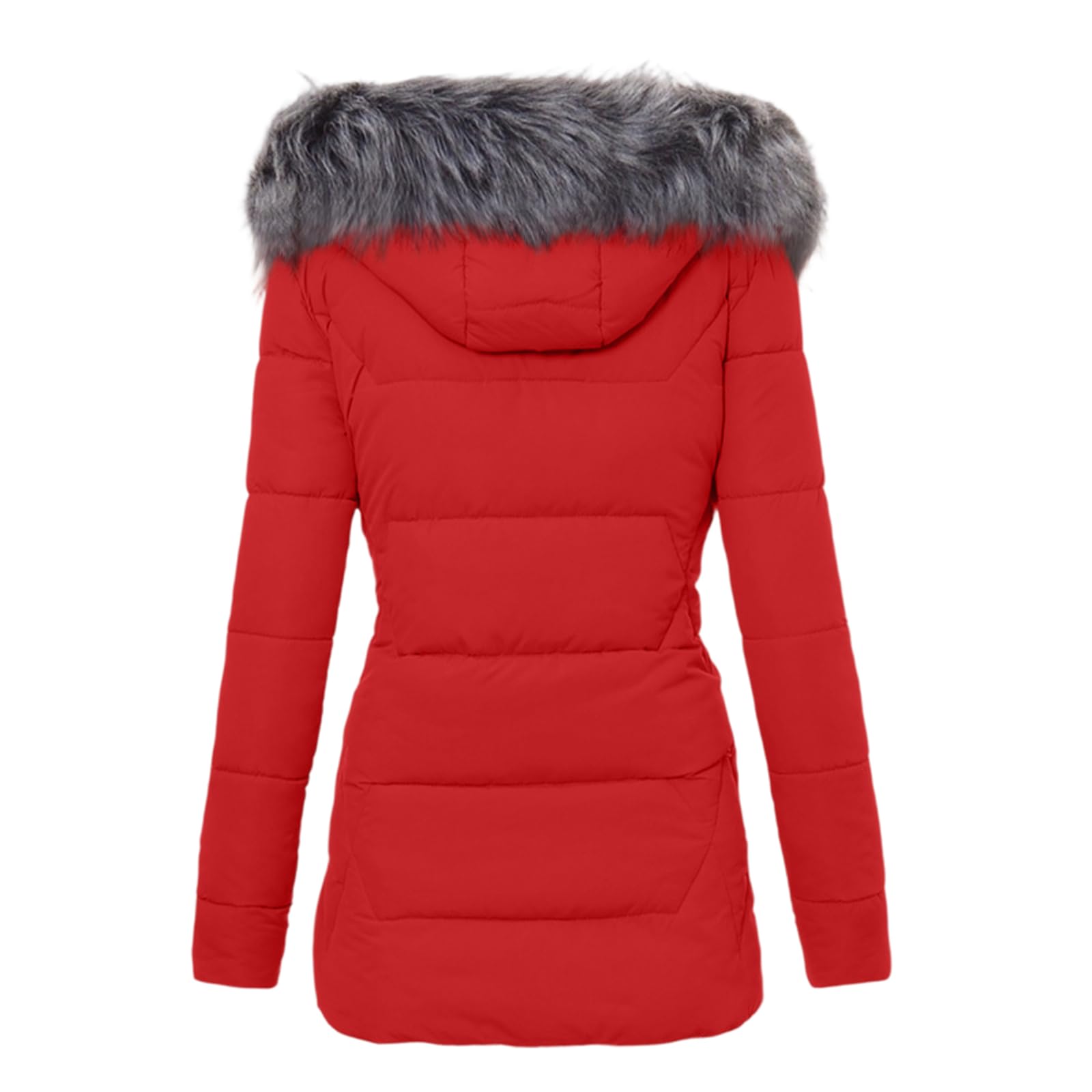 Chaqueta Mujer Invierno Ropa Mujer Invierno Abrigo con Capucha Abrigos De Plumas para Senderismo Cazadora Manga Larga Ropa Casual con Bolsillos