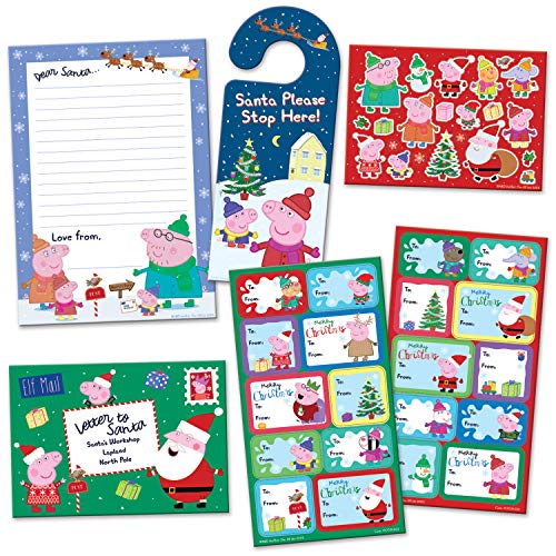 Paper Projects 01.70.24.067 Peppa Varken Brief aan Kerstman en Gift Labels Bundel Pack
