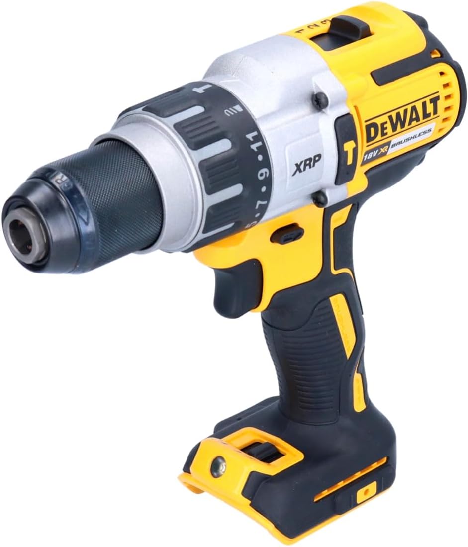 DCD996N 18V XR 3-Speed Brushless Hammer Combi Drill (Body Only), 820 W, 18 V, Yellow/Black