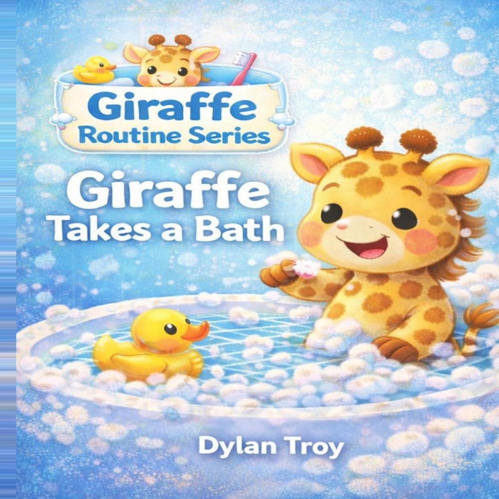 Giraffe Takes a Bath: A Fun Bath Time Book for Toddlers (Giraffe Routine series)