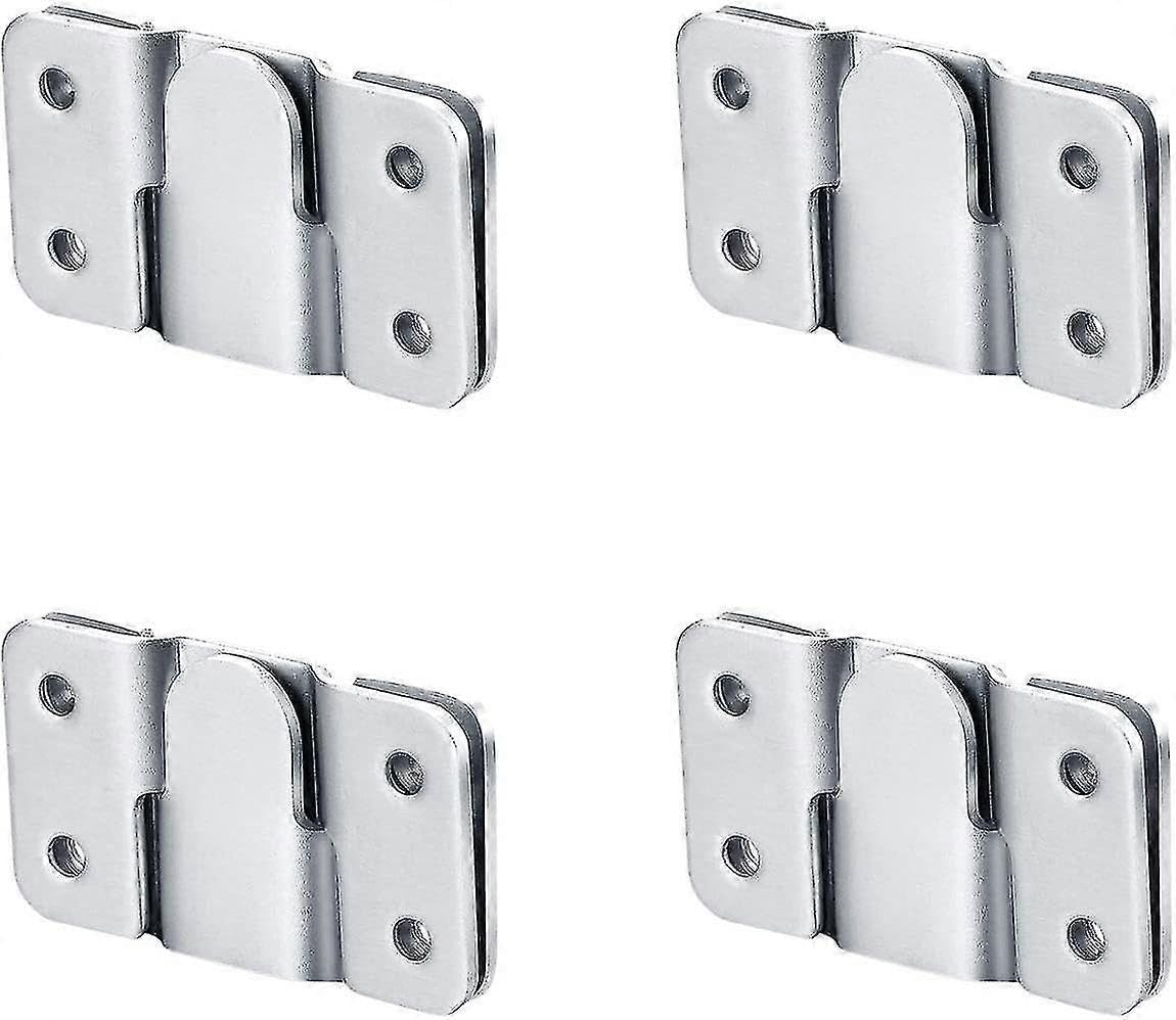 Flush Mount Brackets, Headboard Wall Fixing Brackets Wall Mount Interlocking Z Clip Hook Hardware for Furniture Connecting, Pictures Mirrors Fra