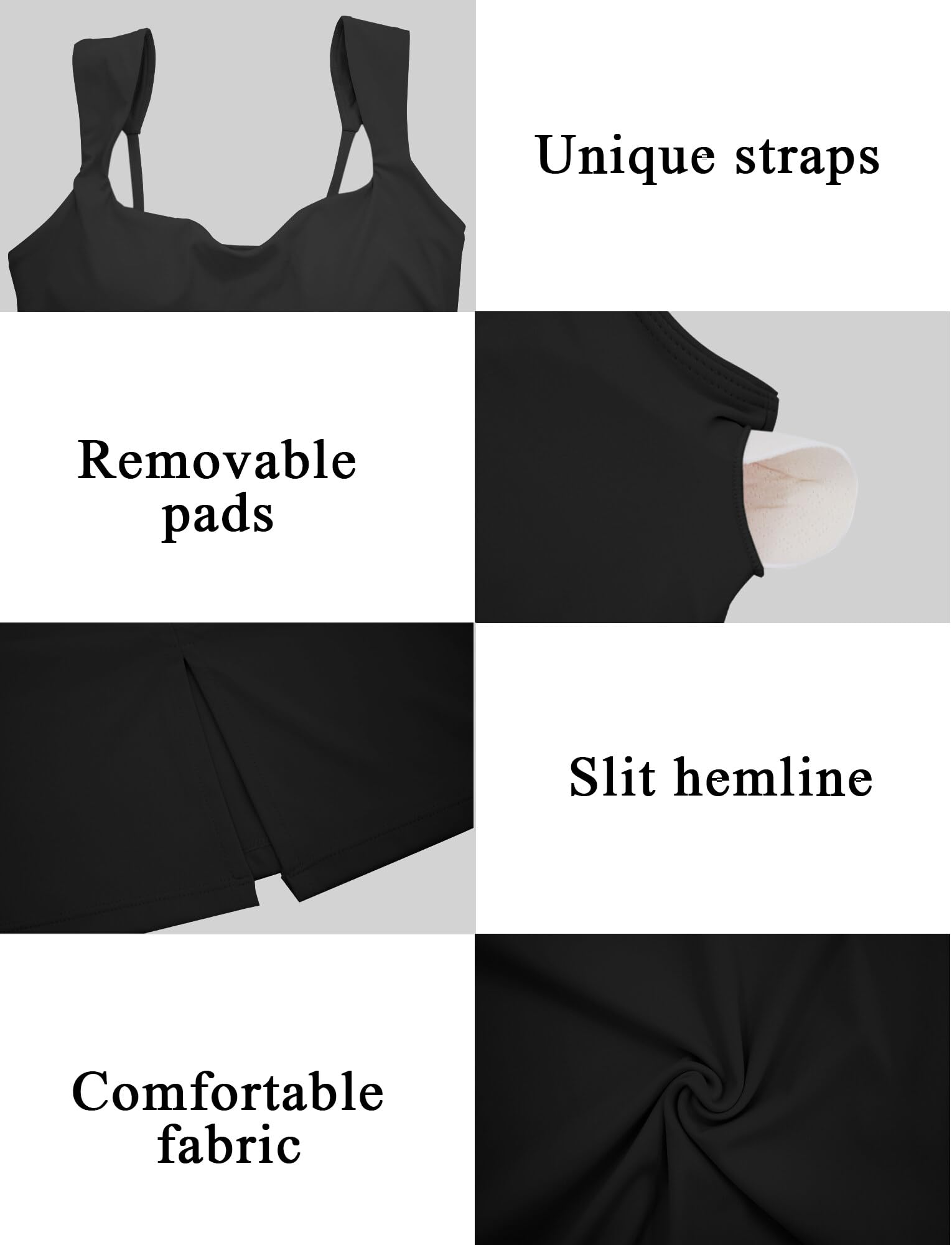 SEAUR Robe de Tennis Femme Robe de Golf sans Manches Femme Été Robe de Sport Moulante Couleur Unie Yoga Gym Fille L