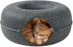 Cama Pet Tunel Rosquinha Gatinho Grande ANIMO SHOP