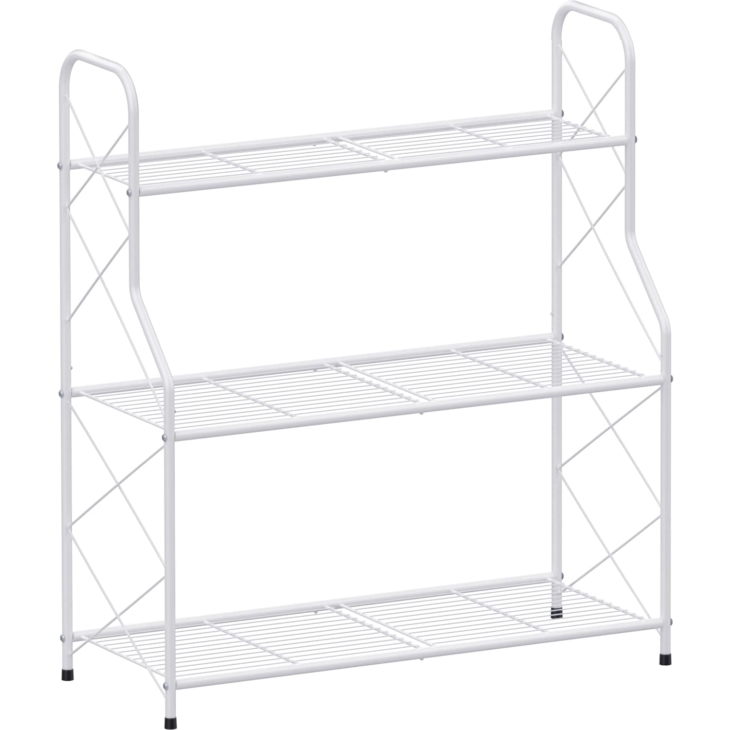 Estante de plantas Bomclap, estante para flores, metal, 3 niveles, soporte para plantas, soporte para macetas de flores para exterior, interior, balcón, jardín, estante multifuncional para flores con
