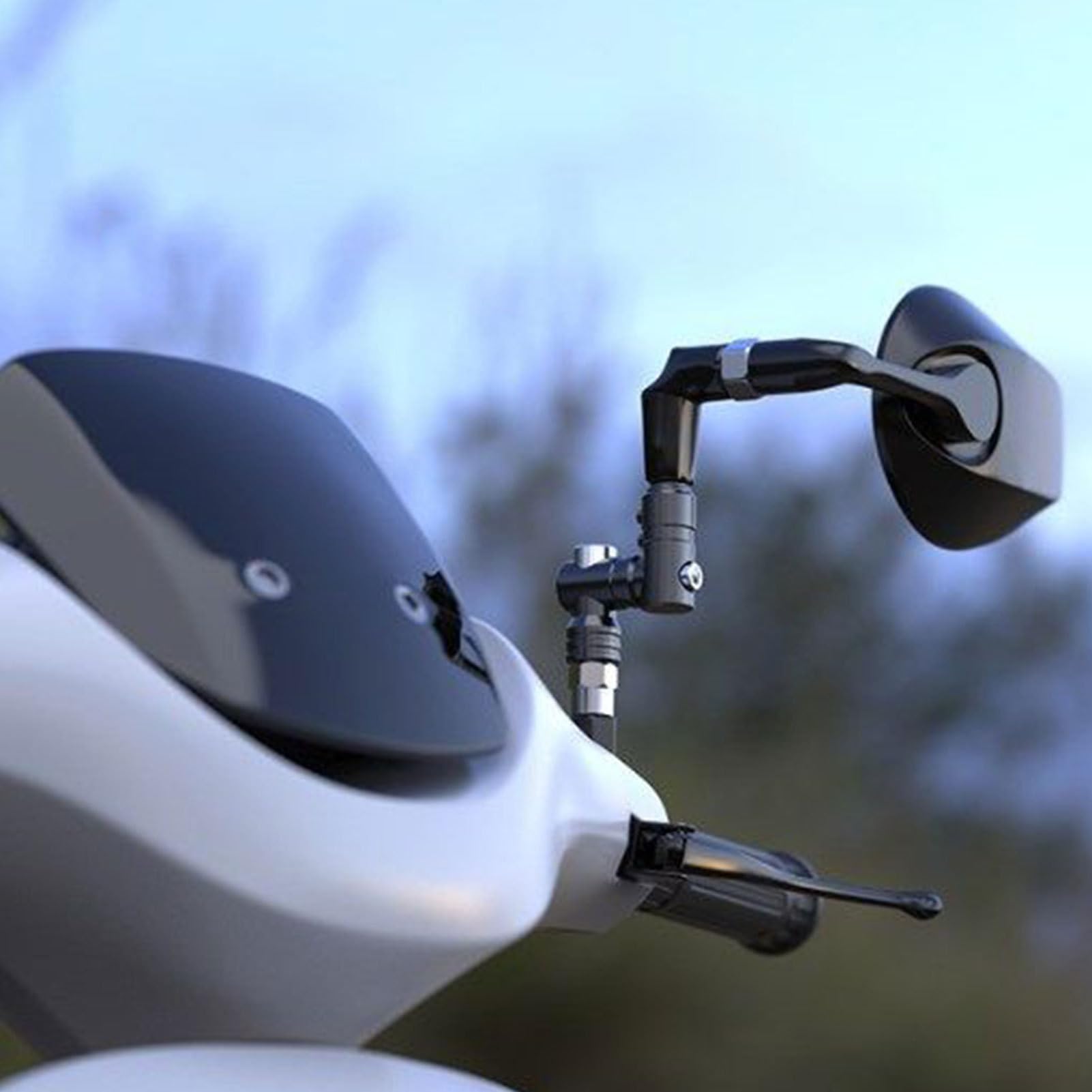 Estensori per Specchietti Moto - Estensione Specchietto Retrovisore per Moto - per Motociclette da Campeggio, Ciclismo, Uomo, Attività all'Aperto, Donna e Famiglia