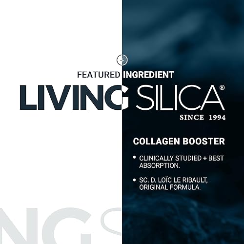 Miniatura 8 de Living Silica - Líquido potenciador de colágeno  Bebida vegana para aumentar el colágeno  Apoya la producción saludable de colágeno y elastina para