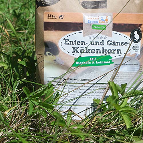 HDmirrorR Enten- und Gänse Kükenkorn 2,5kg | Entenfutter Gänsefutter Küken Entenstarter Gänsestarter