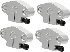 VILLCASE 4 Pçs Assento De Fixação Da Impressora Suporte Do Eixo Suporte Da Extremidade Do Eixo Suporte Do Eixo Linear Acessórios Para Exercícios Haste De Guia Suporte Do Eixo Braçadeira De