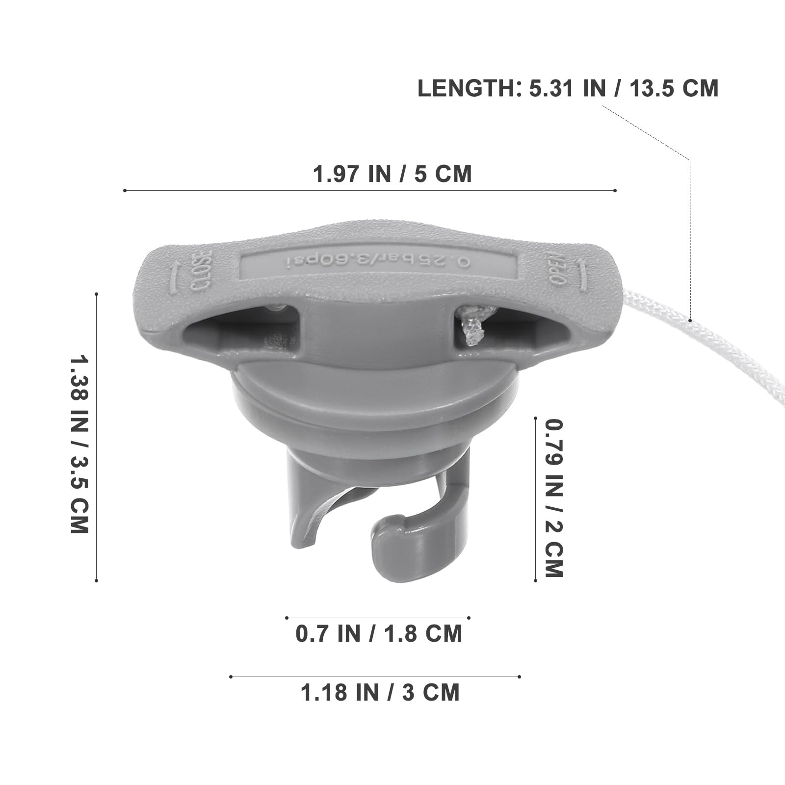 TOYANDONA 2 tappi gonfiabili per valvola: tappi per valvole di ricambio in PVC a 8 fori per kayak, paddleboard e gommoni, design a prova di perdite, perfetti per gli appassionati di sport acquatici e