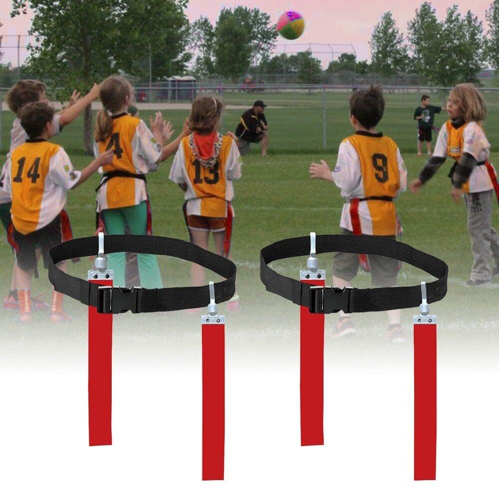 Flag Football Set Flag Football Ausrüstung Flag -fußballgürtel Und Fahnen Setzen EIN Verstellbarer Fußballgürtel Für Kinder Teenager Training