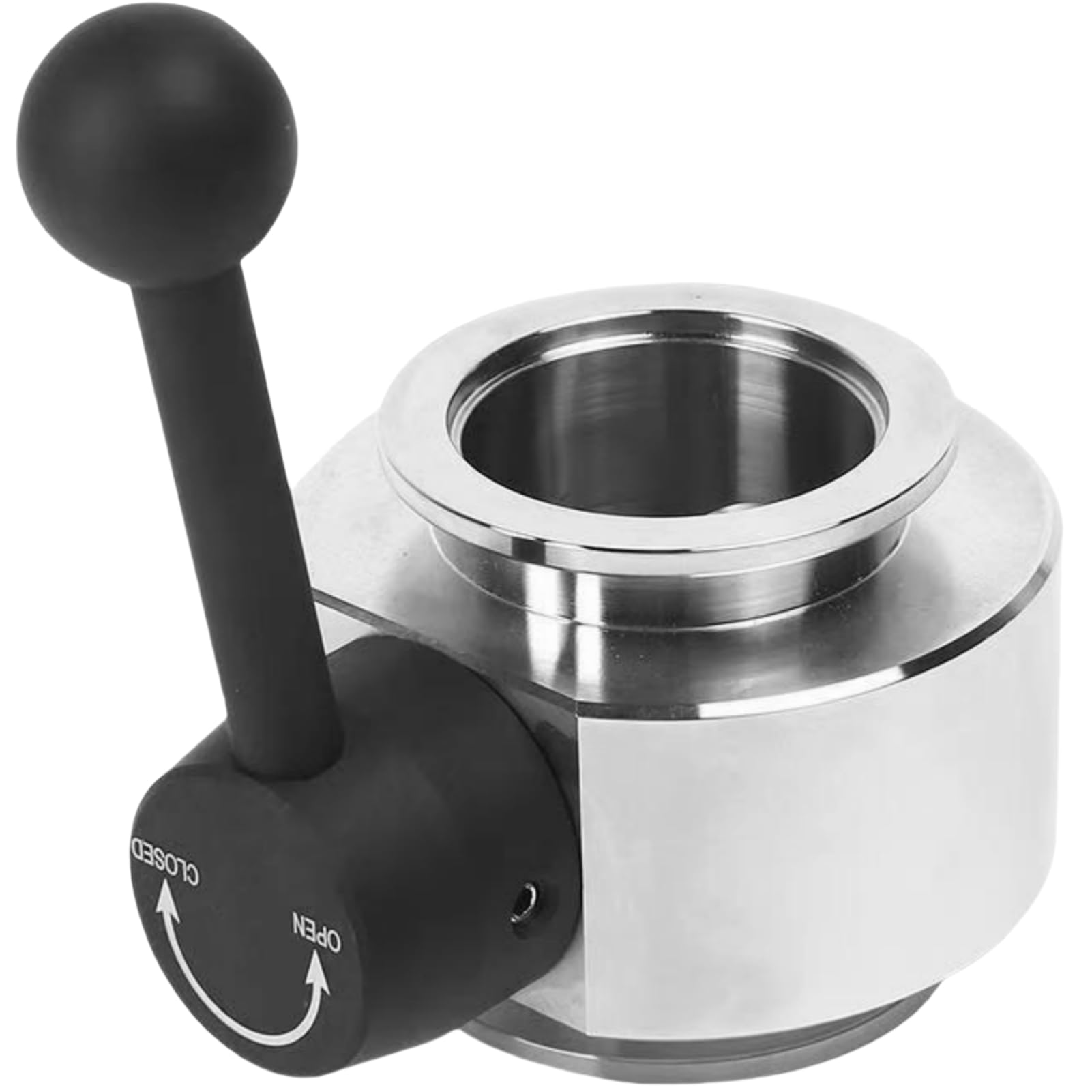 Valvola in linea in acciaio inox 304, valvola a sfera manuale con maniglia a leva, raccordi per vuoto ISO-KF/NW, 1 pezzo per un controllo sicuro ed efficiente dei fluidi