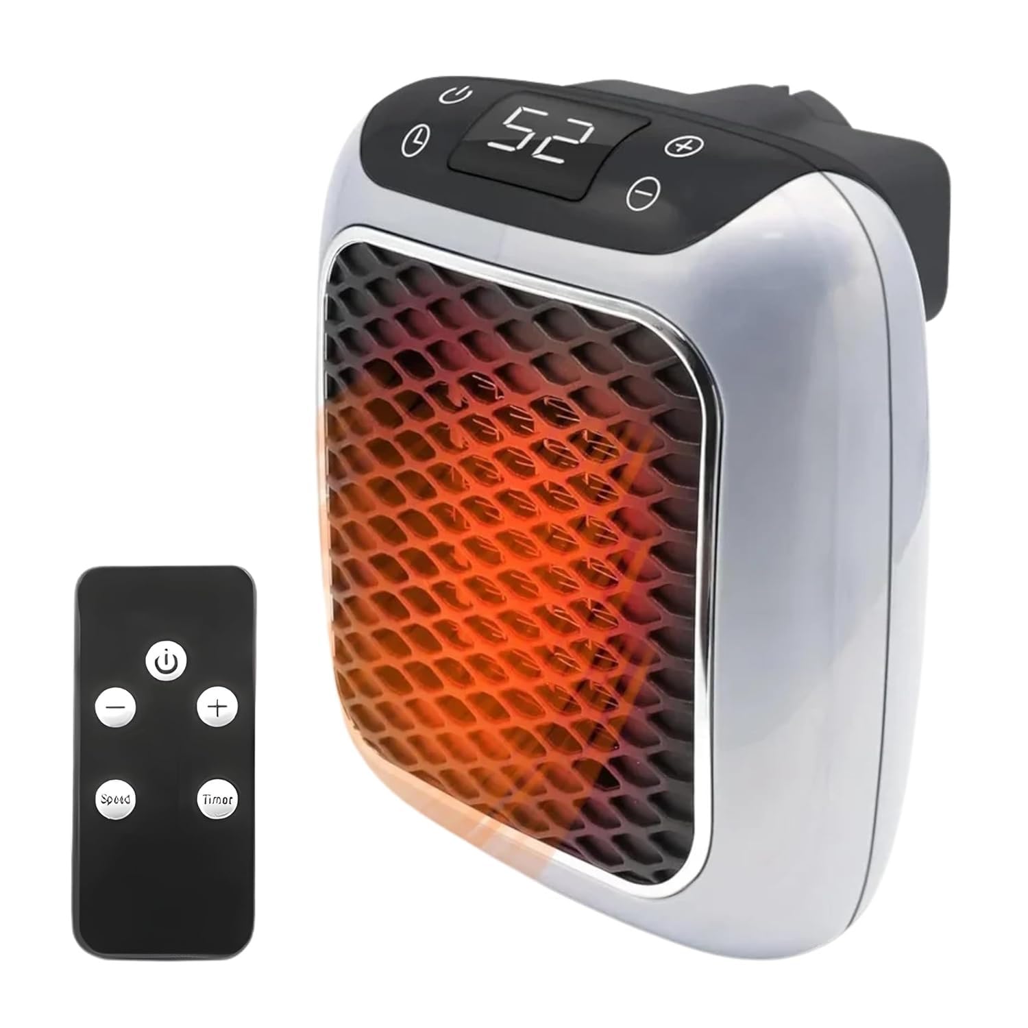 800 Watt Wall Mounted Electric Convector Heater with Remote and Digital Timer (Indian Plug)-image-34