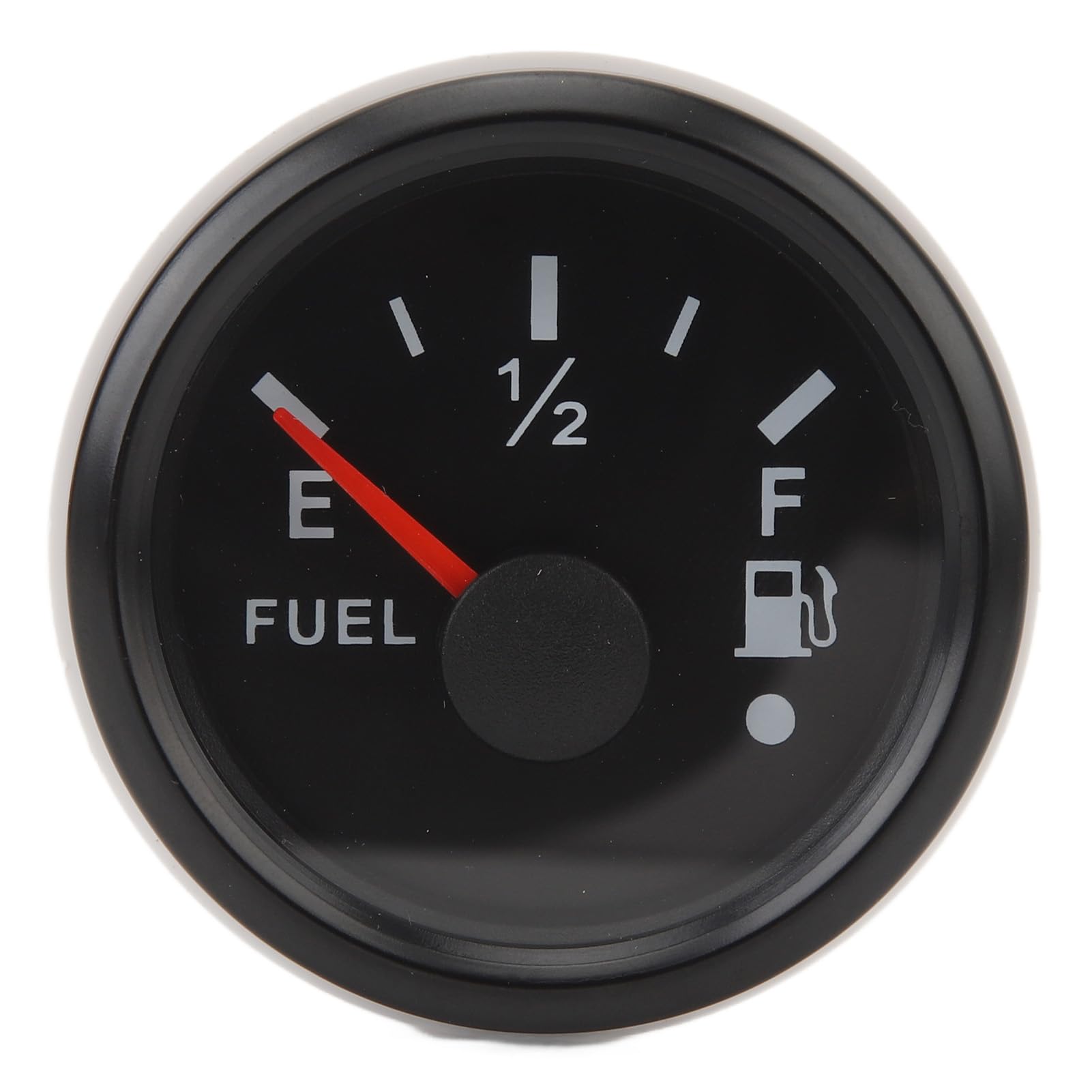 Jauge de Niveau de Carburant Universelle, Numérique, Compteur de Carburant Marin, 52mm, DC9-32V, 240-33ohm, pour Camping-car, Yachts, Bateaux de Pêche (Cadran noir Lunette noire)