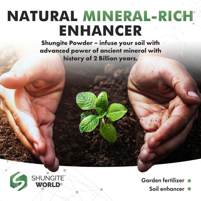 Shungite World 2 LB Fine Shungite Powder from Real Shungite Stones for Shungite Pyramid Mold, Orgone Pyramid Resin Mold Shungite Bracelet Necklace Resin Jewelry Shungite Paint and More (4 Pack)