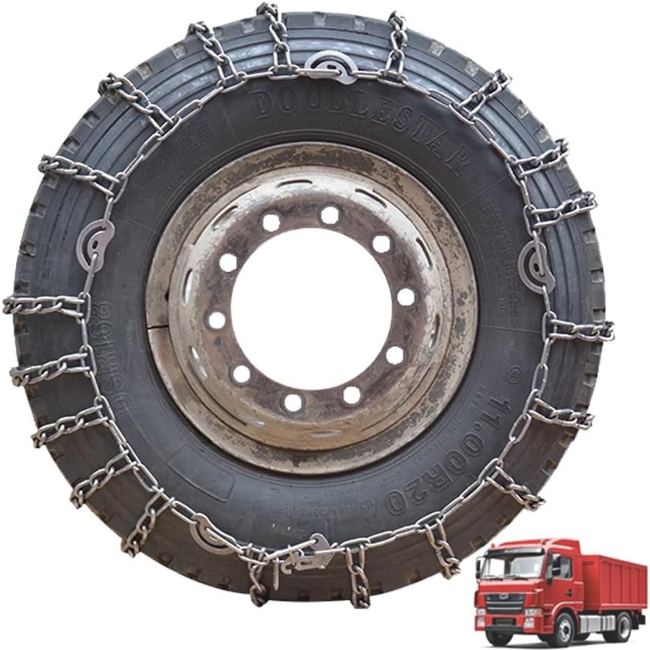 Snow Tire Chains For Cars Suv Pickup Trucks Commercial trucks- Quick Fit AND Easy Installation,Reusable Universal Emergency Traction Snow Chains 2pcs 295/70R22.5 2pcs 245/70R19.5