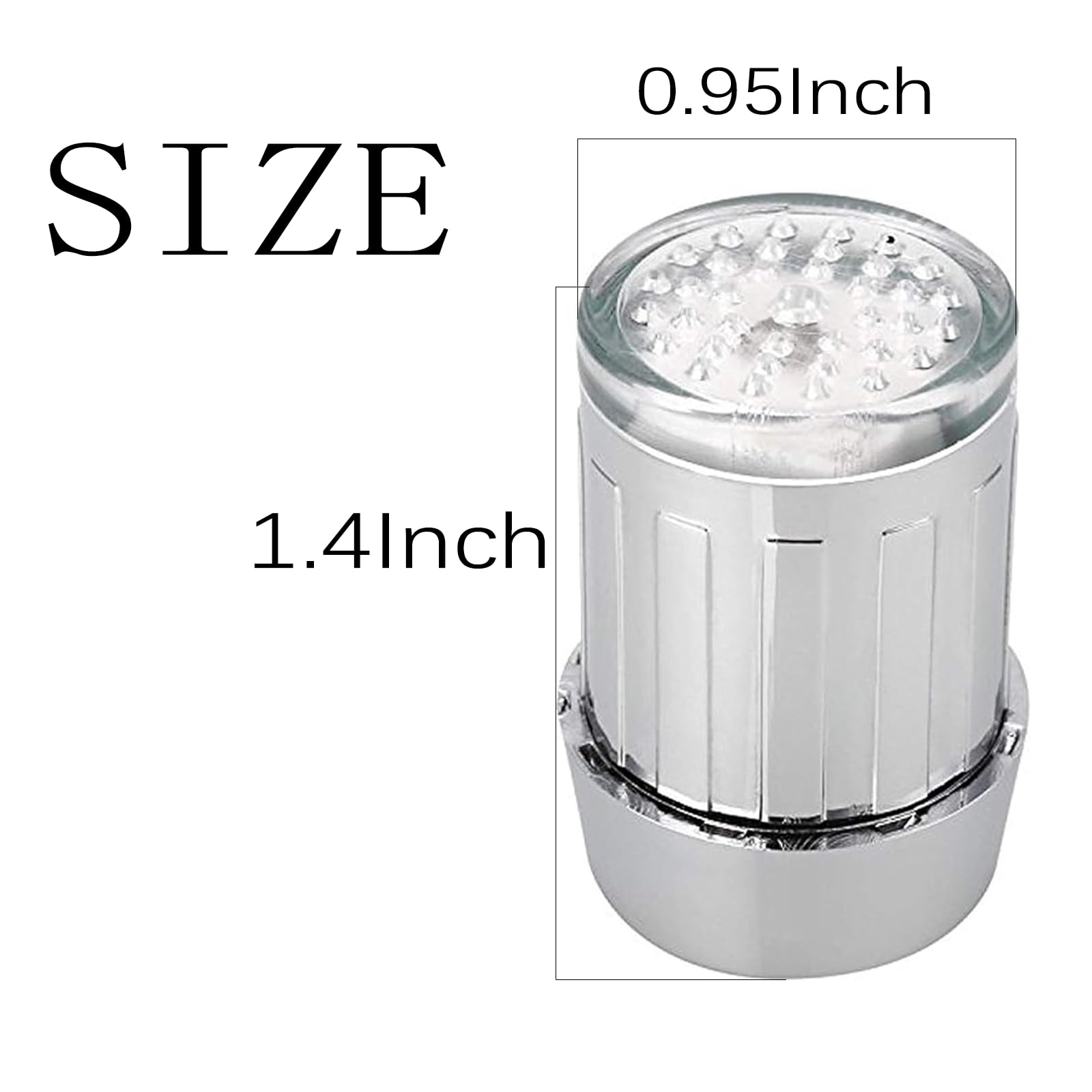 3-Color LED Water Faucet - Temperature Sensitive Gradient Light Color Changing Faucet Tap for Kitchen Bathroom — view 2