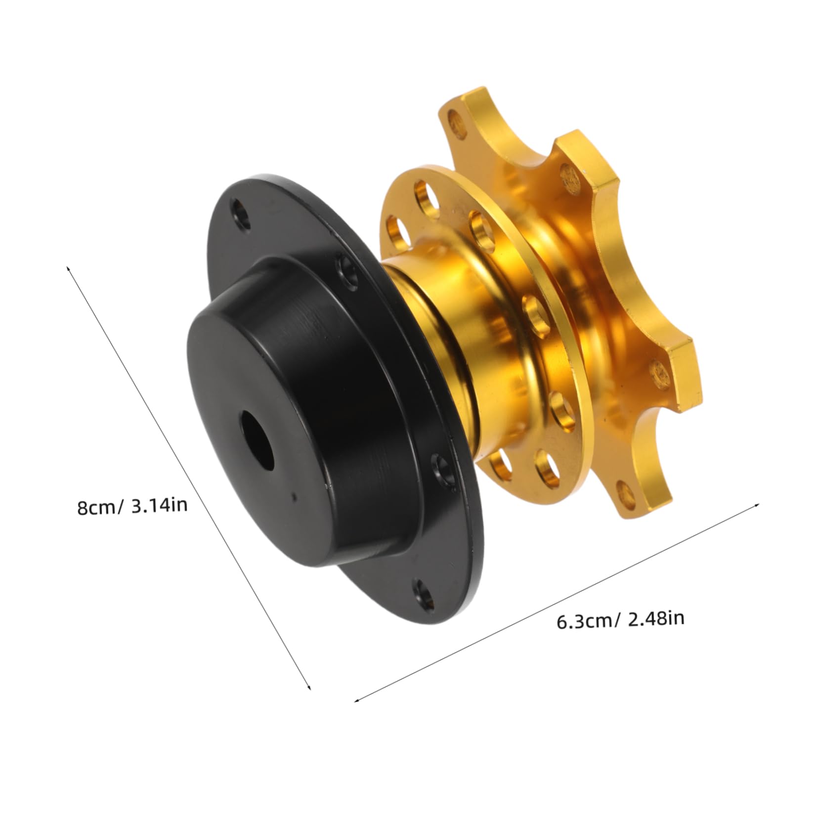 Adattatore Mozzo in Lega di Alluminio per Volante Auto Sgancio Rapido, Design Semplice e Compatibile per Accessori Corsa e Volanti Sportivi