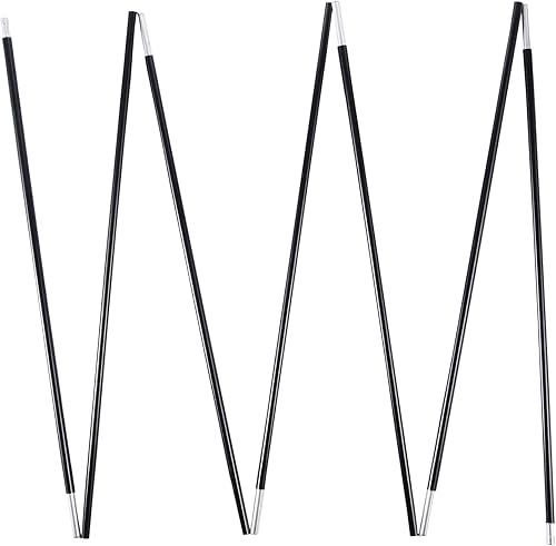 Miniatura 1 de Reemplazo de postes de aluminio para tienda, poste negro pre-montado de la tienda, 7001 T6 calentó la barra de la tienda de campaña