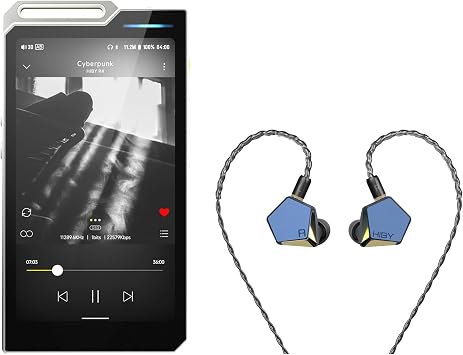HiBy R4 mp3 & mp4 Players & HiBy x FAUDIO Project Ace HiFi IEMsSilver