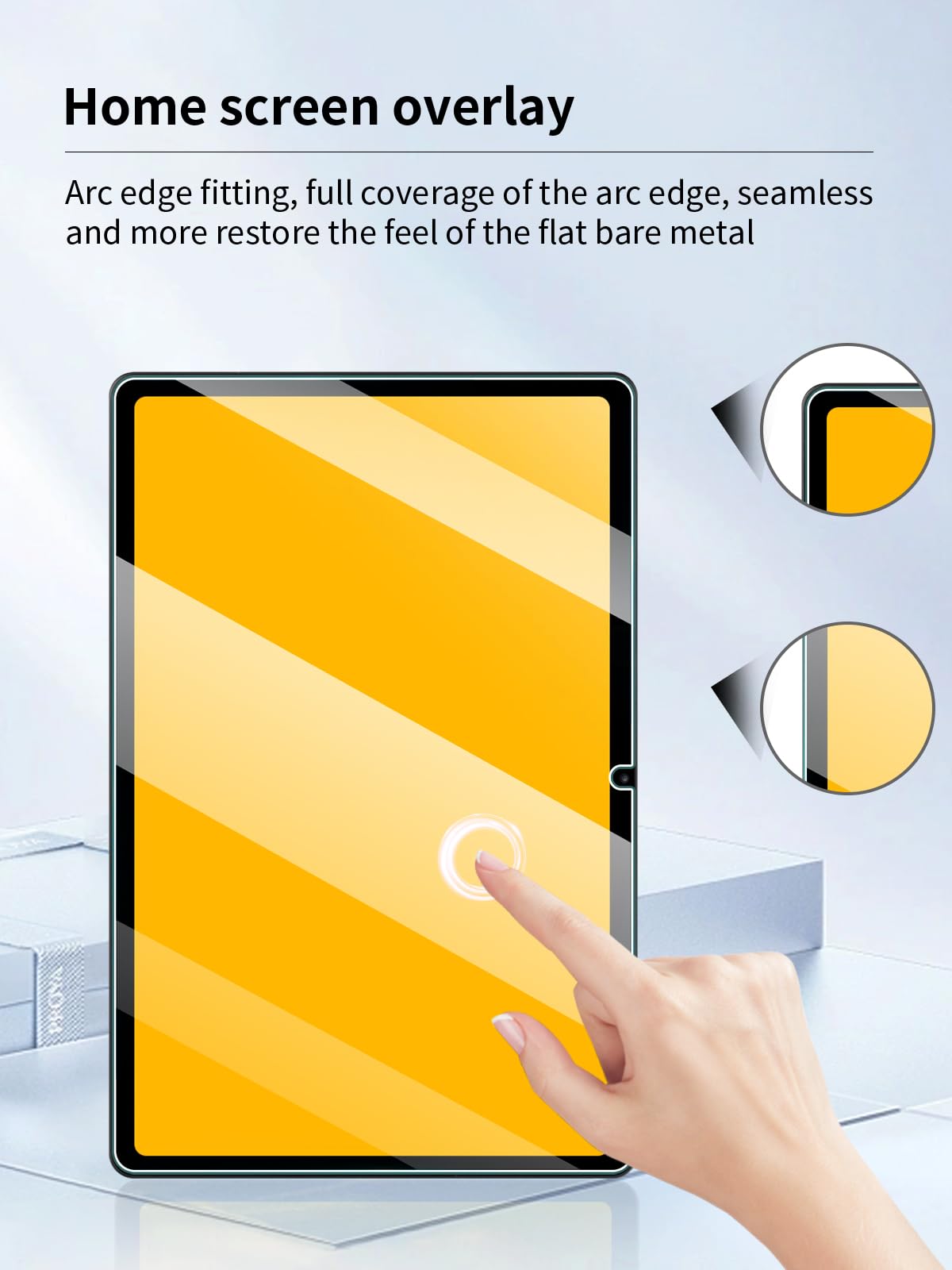 Protector de pantalla para tablet KODAK K12 Android de 12 pulgadas, antiarañazos, dureza 9H, sensible al tacto, bordes redondeados 2.5D, sin burbujas, fácil de instalar, paquete de 2