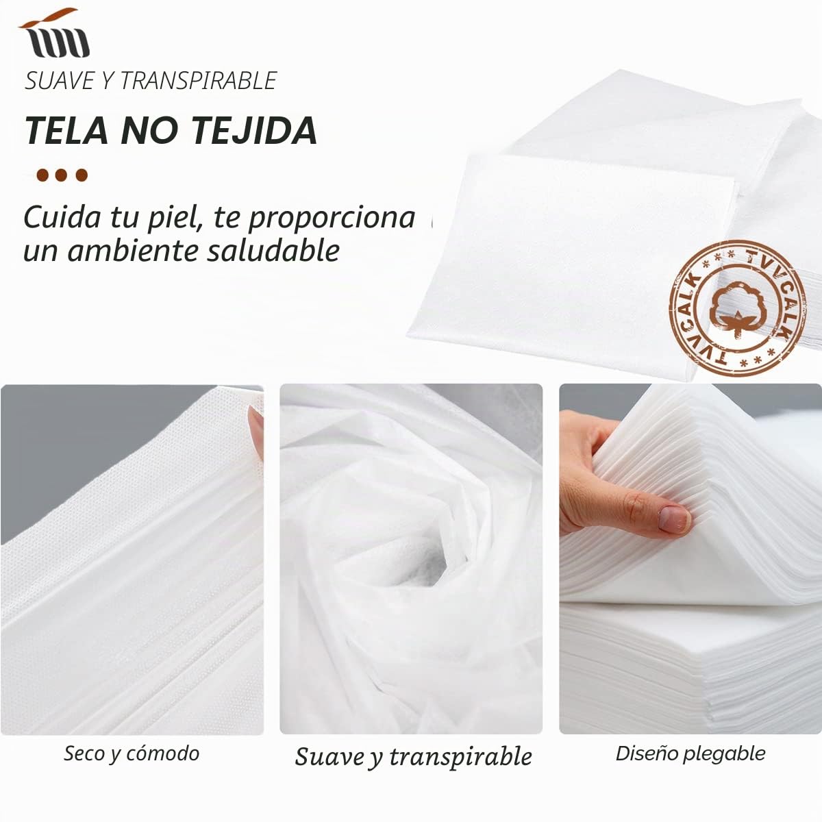 100 PCS Sábanas Desechables no Tejidas, Hojas de Cama de Transpirable y no Tapado, Para la Masaje Belleza, Tatuaje, SPA, 80 * 180cm, Blanco