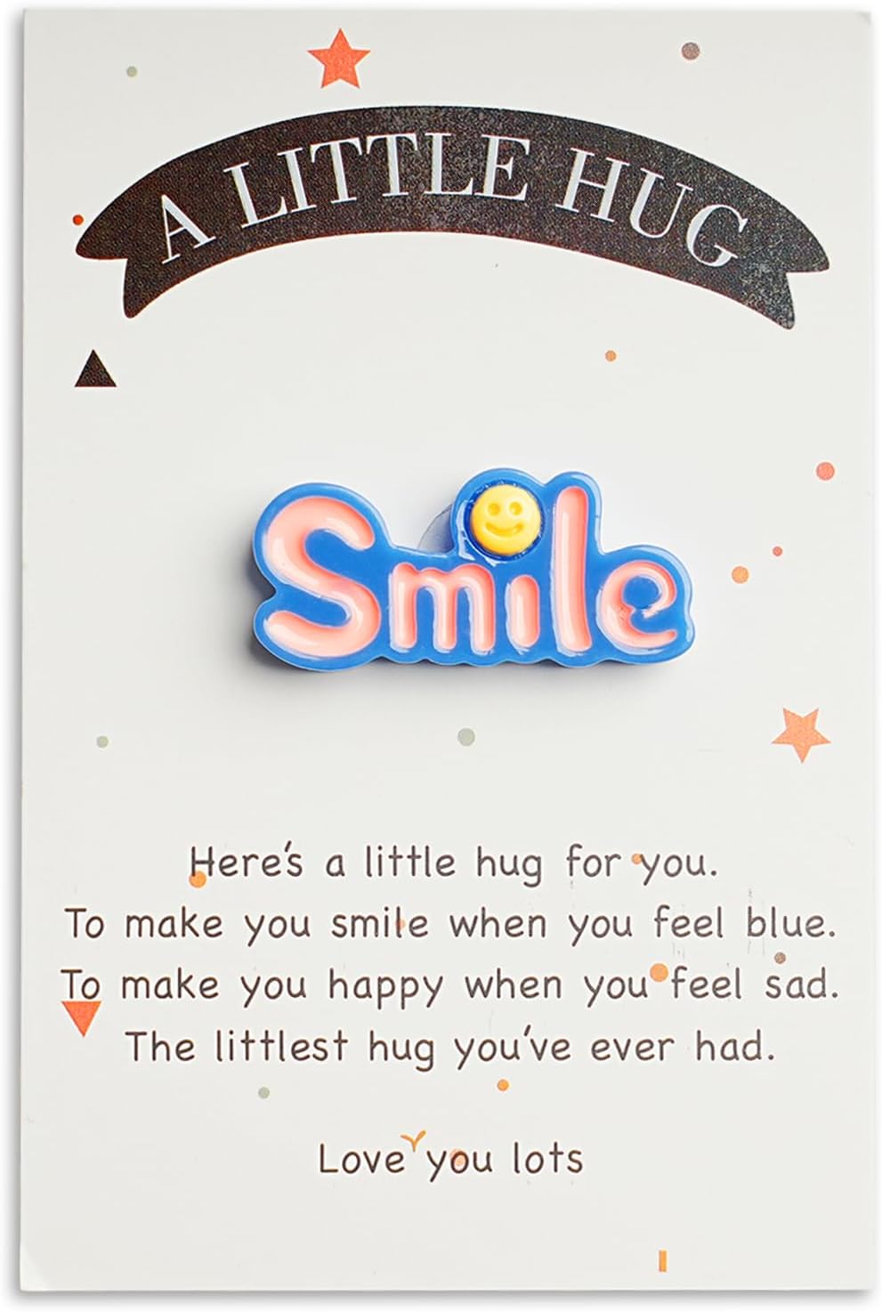 Pocket Hug with Greeting Cards, Long Distance Relationship Gifts, Anxiety Relief, Mental Health Positivity, Autism Fidget Gift, Stress Relief Gift for Her Him (pink & purple)