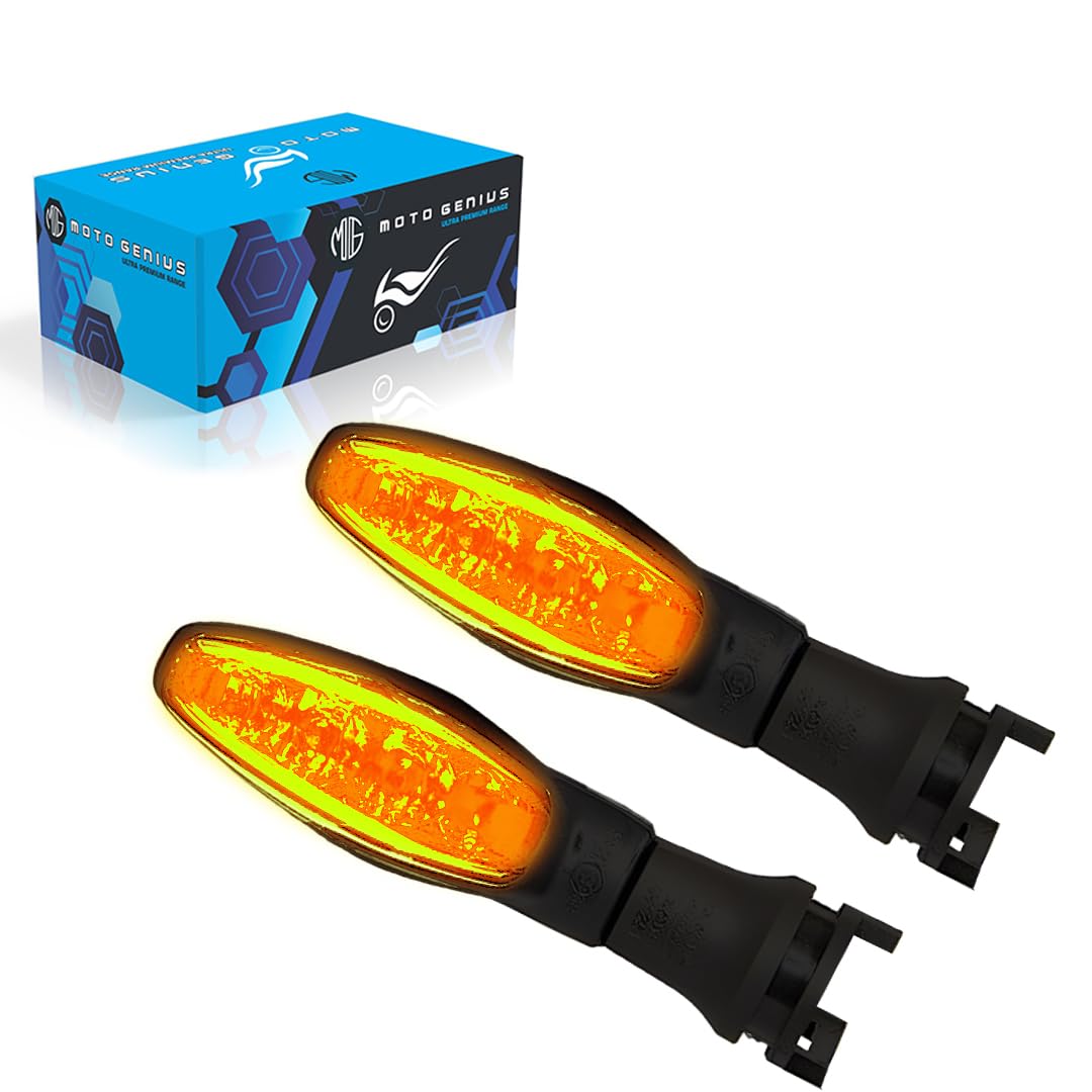 MOTO GENIUS Waterproof Flexible Silicone Rubber LED Indicator Light for FZ, R15, MT15 (BS4 + BS6), Ray Z | Unbreakable, Premium, and Durable Motorcycle Turn Signal Lights (2 Pieces)-picture-19