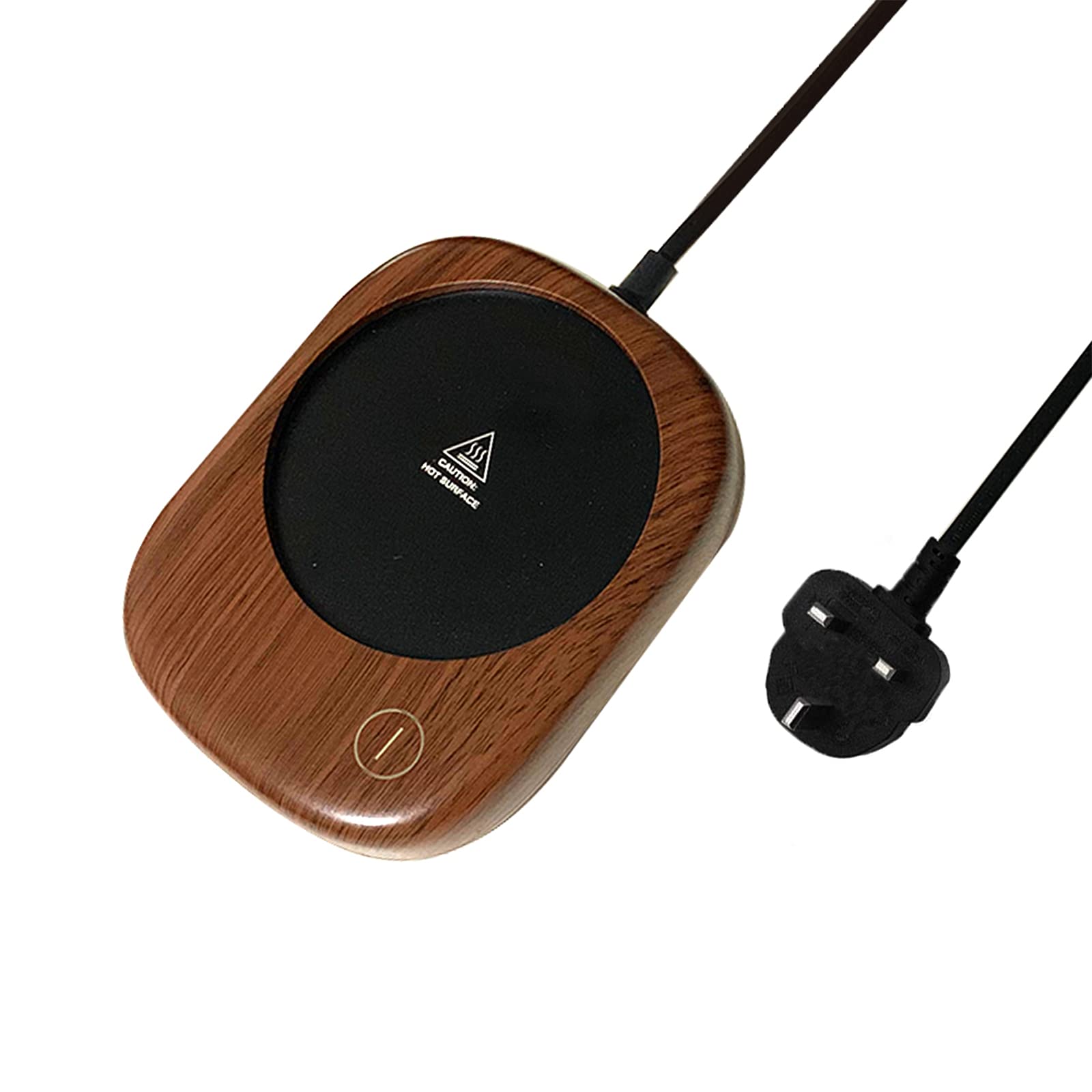 Yzyaxsaa Wood Grain Coffee Mug Warmer, Cup Warmer Auto Shut Off With 3 Adjustable Temperature Setting, (104℉ 131℉ To 149℉) For Cocoa, Tea, Milk, Drinks Office Home Desk Electric Beverage Warmer (Wood Grain)